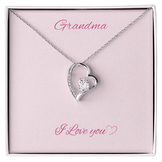 Grandma heart necklace - Bubble Gum Wink