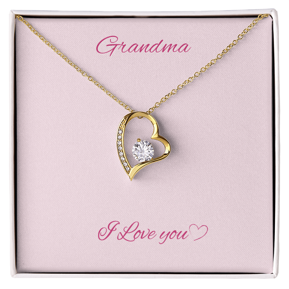 Grandma heart necklace - Bubble Gum Wink