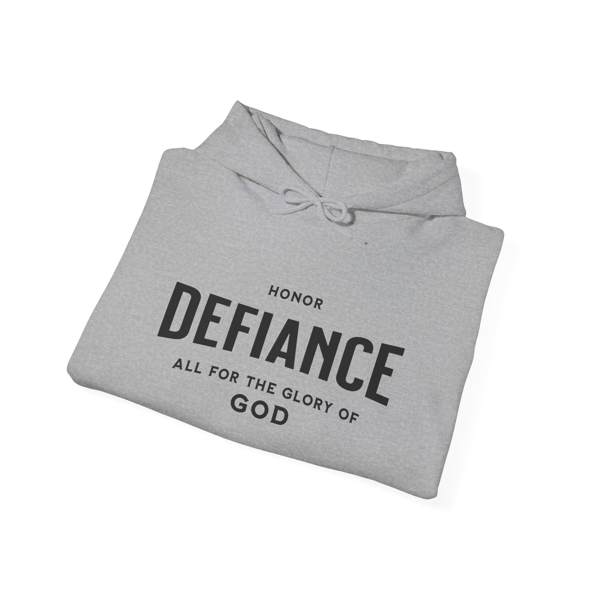 Honor Defiance Pullover Hoodie | Christian Hoodie for Bold Faith - Bubble Gum Wink