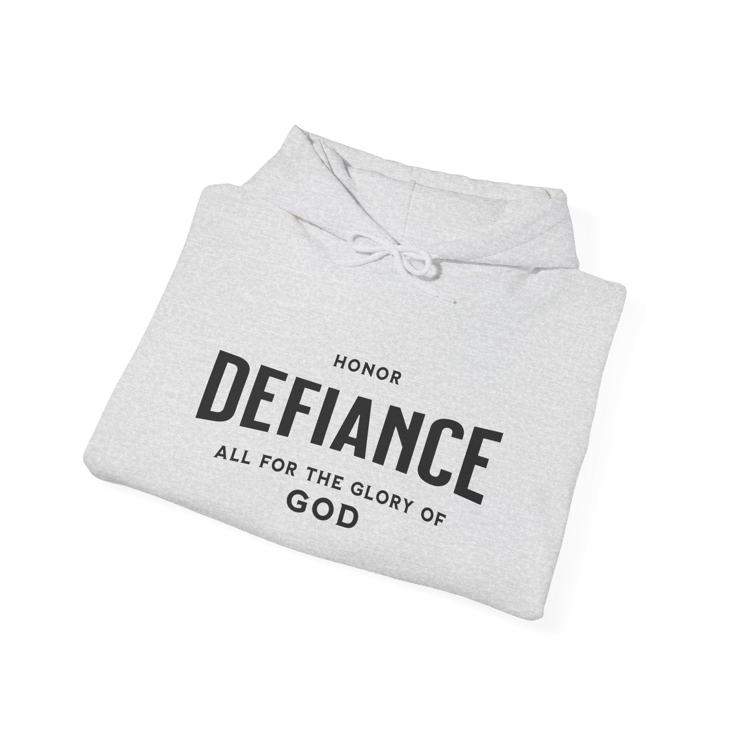Honor Defiance Pullover Hoodie | Christian Hoodie for Bold Faith - Bubble Gum Wink