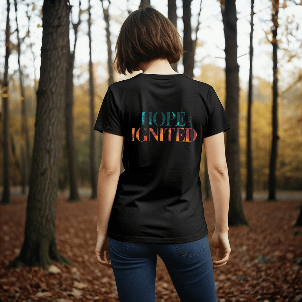 Hope Ignited ’25 | Inspirational Unisex T-Shirt - Bubble Gum Wink