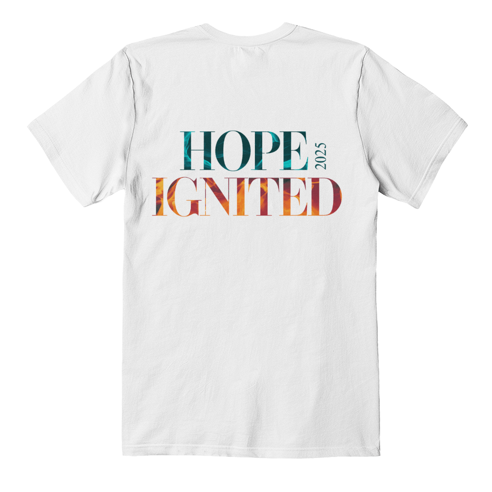 Hope Ignited ’25 | Inspirational Unisex T-Shirt - Bubble Gum Wink