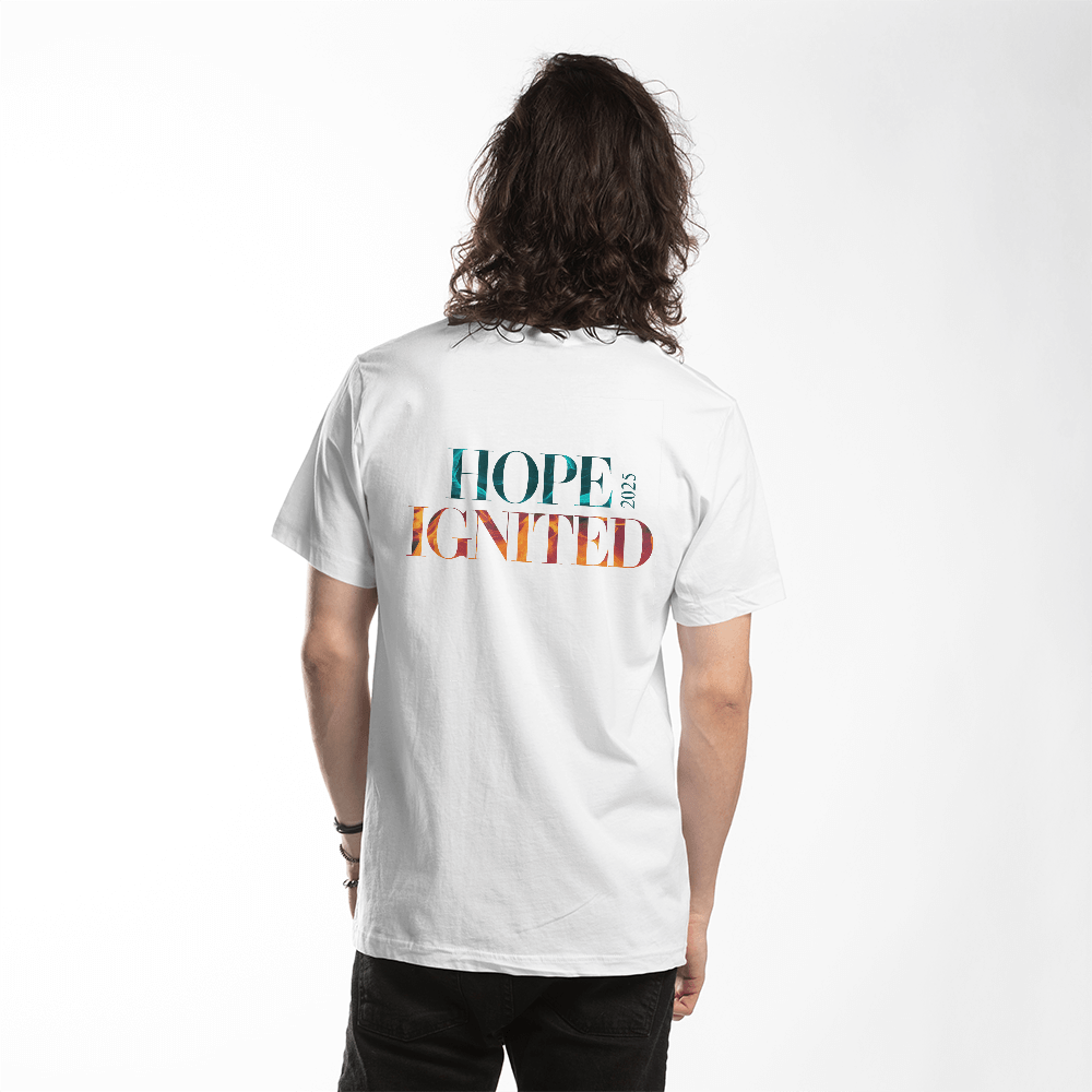 Hope Ignited ’25 | Inspirational Unisex T-Shirt - Bubble Gum Wink