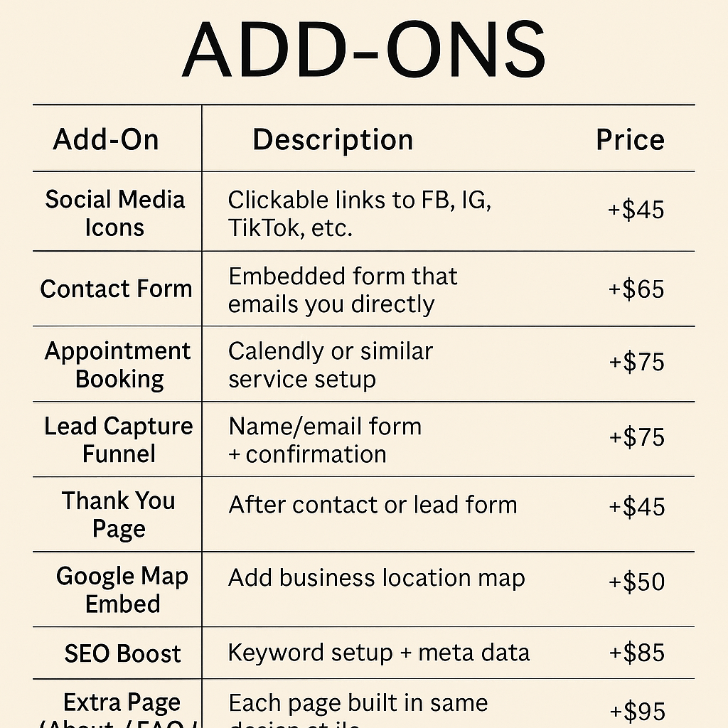 Landing Page Build Service – Get Your Business Online Fast - Bubble Gum Wink