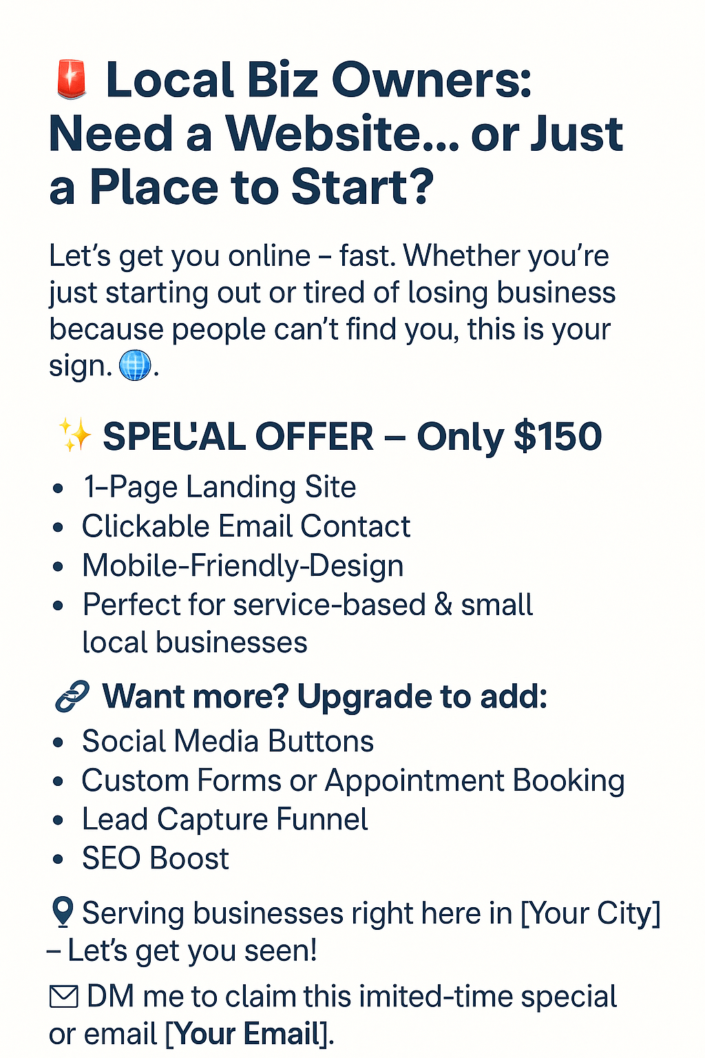 Landing Page Build Service – Get Your Business Online Fast - Bubble Gum Wink