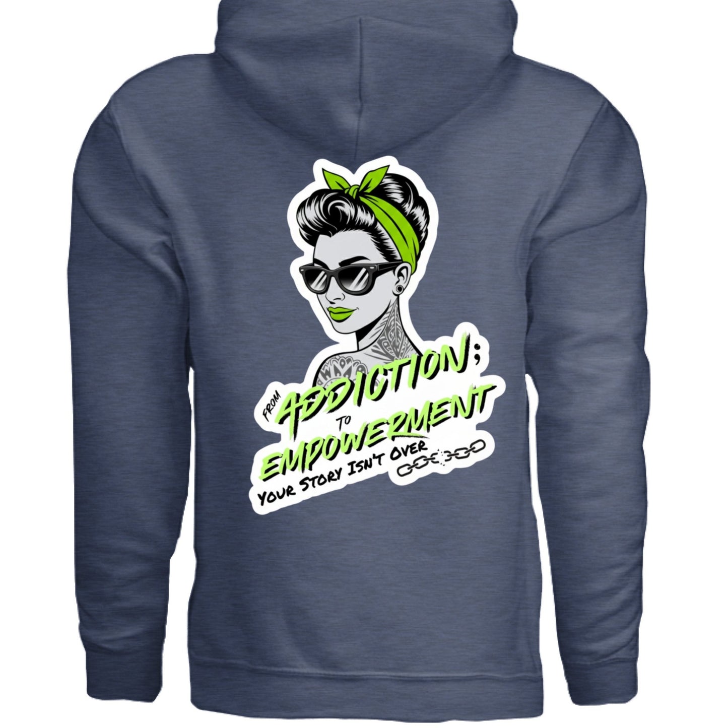 Lime Addiction → Empowerment Hoodie | Fierce Sweatshirt - Bubble Gum Wink