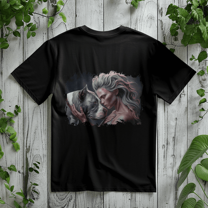 Loyal Souls – Woman & Pit Back - Print Tee - Bubble Gum Wink