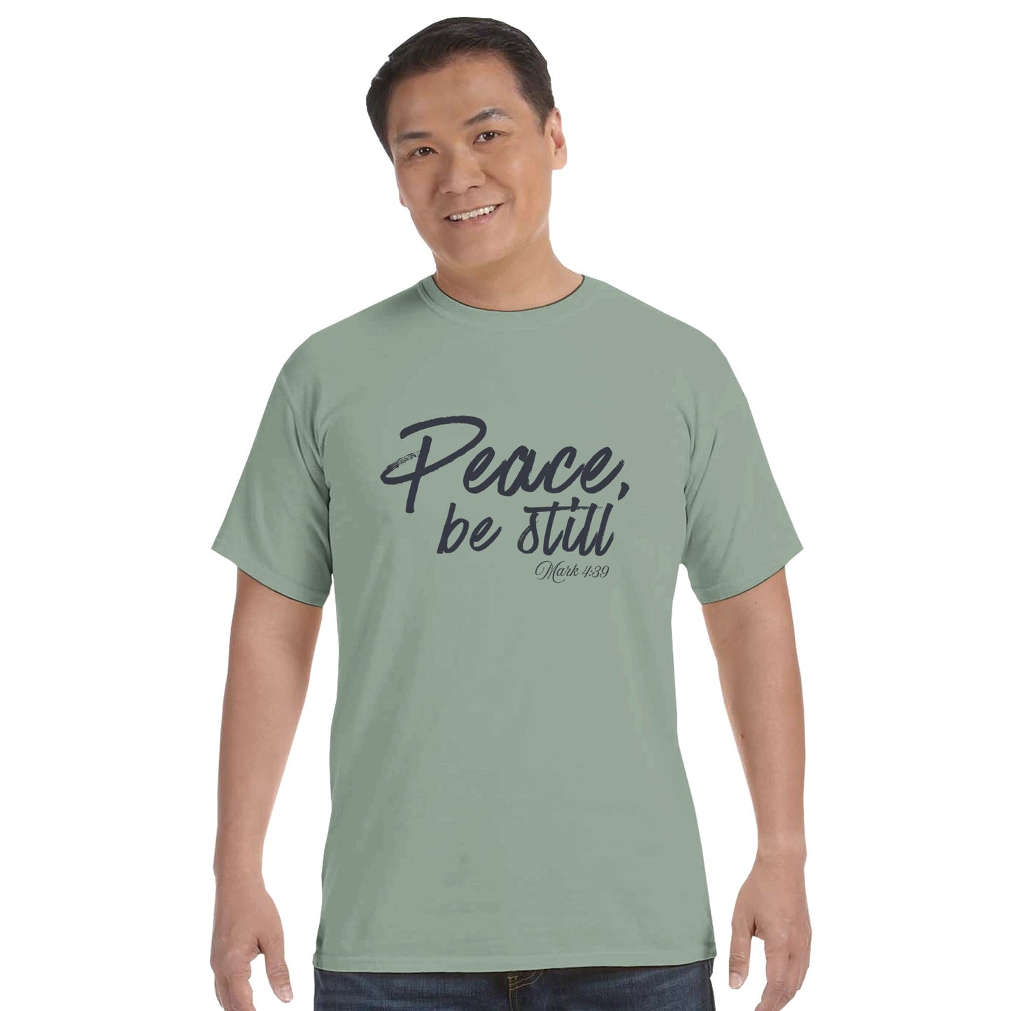 Peace, Be Still Faith Forward Tee - Bubble Gum Wink