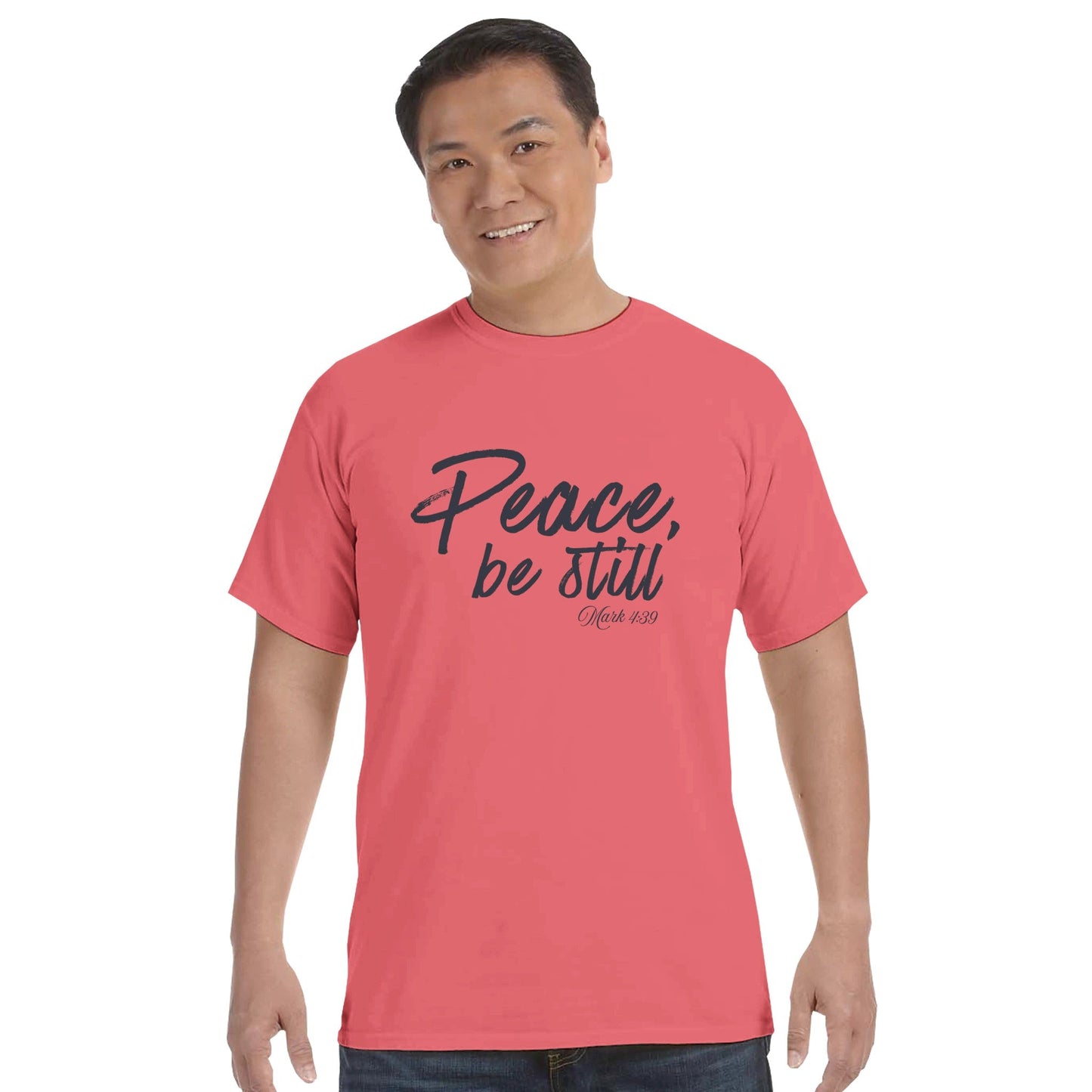 Peace, Be Still Faith Forward Tee - Bubble Gum Wink
