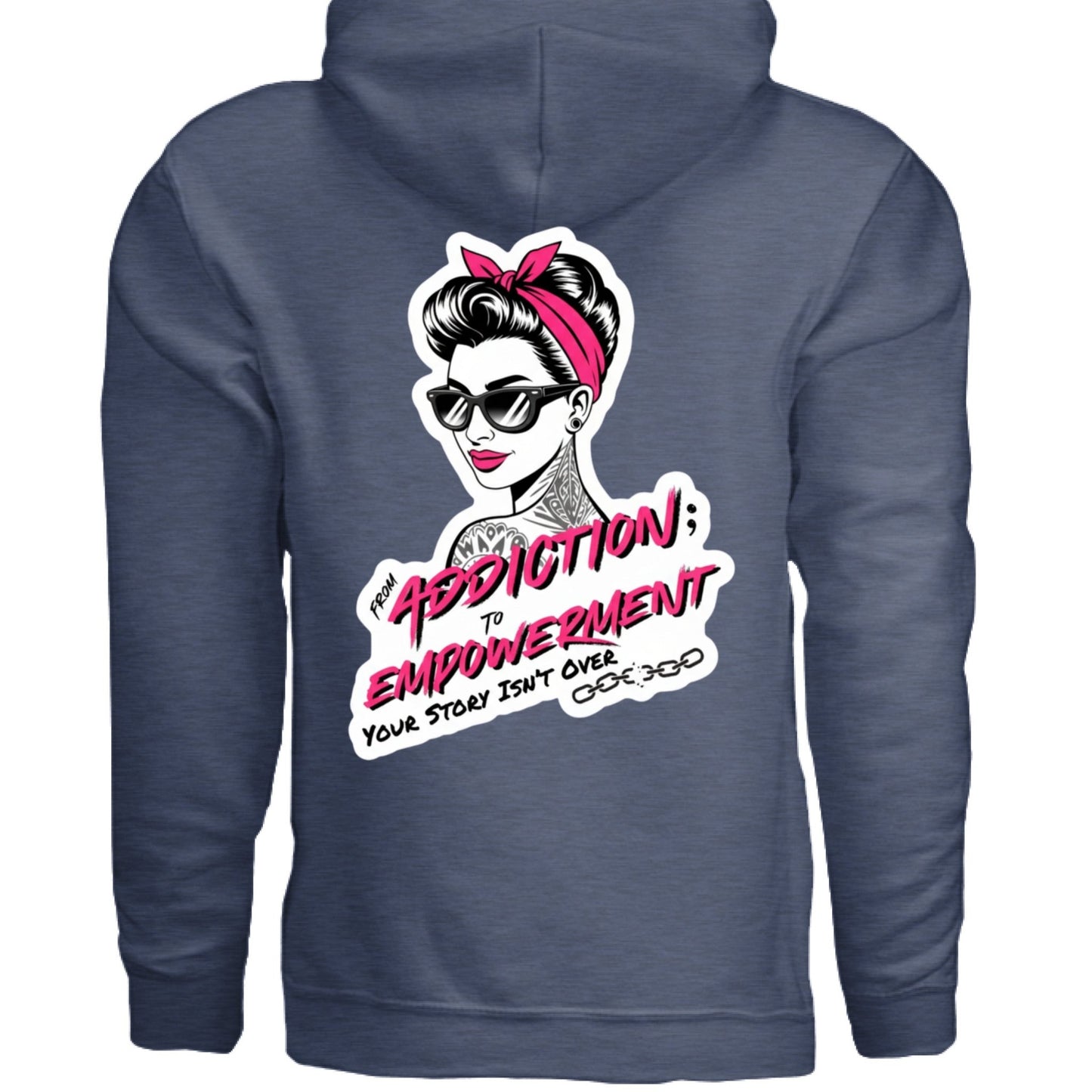 Pink Addiction → Empowerment Hoodie | Fierce Sweatshirt - Bubble Gum Wink