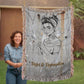 Rebel to Redemption™ Woven Blanket – Faith & Grit Comfort Throw - Bubble Gum Wink