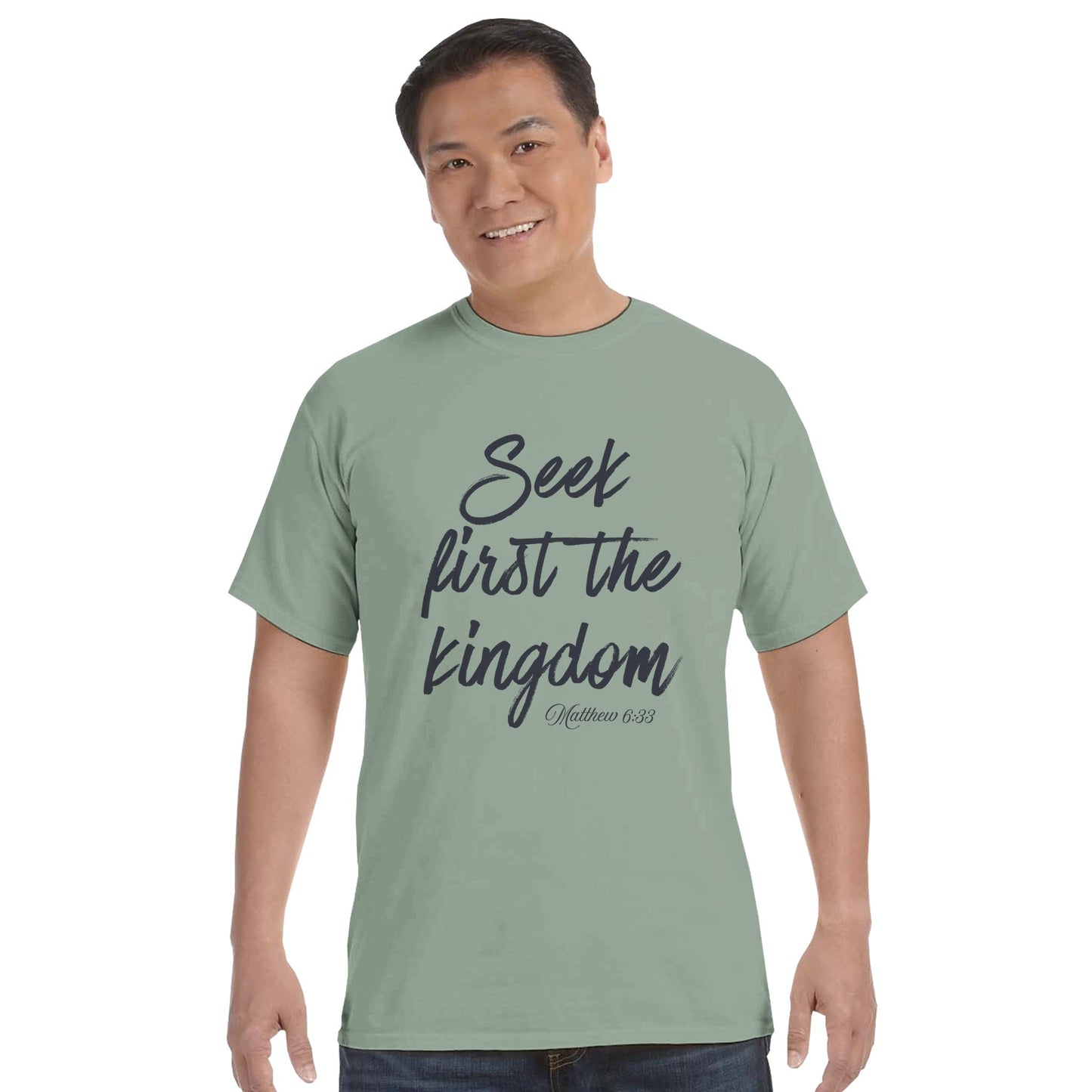 Seek First the Kingdom Faith Forward Tee - Bubble Gum Wink
