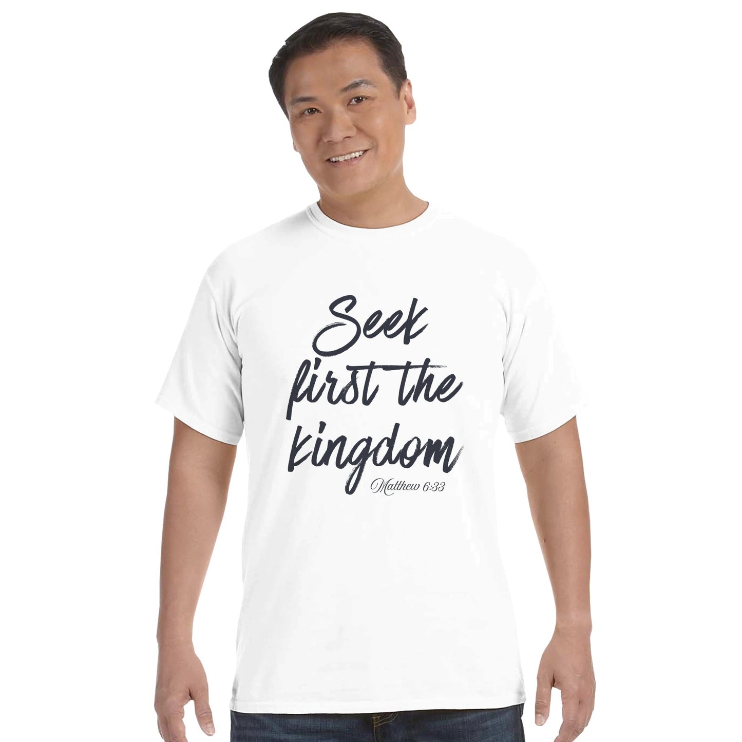 Seek First the Kingdom Faith Forward Tee - Bubble Gum Wink