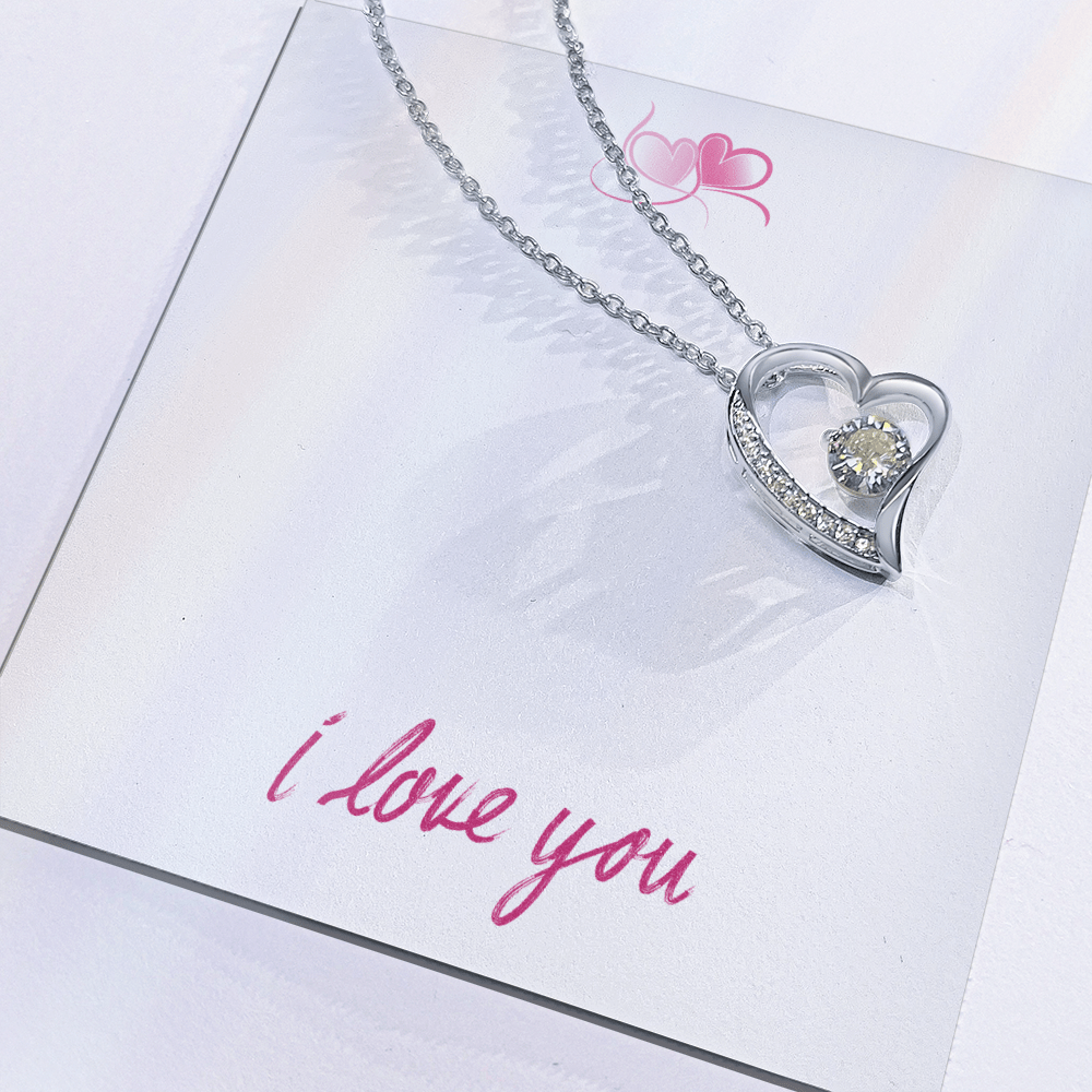 Simple - I Love you heart necklace - Bubble Gum Wink