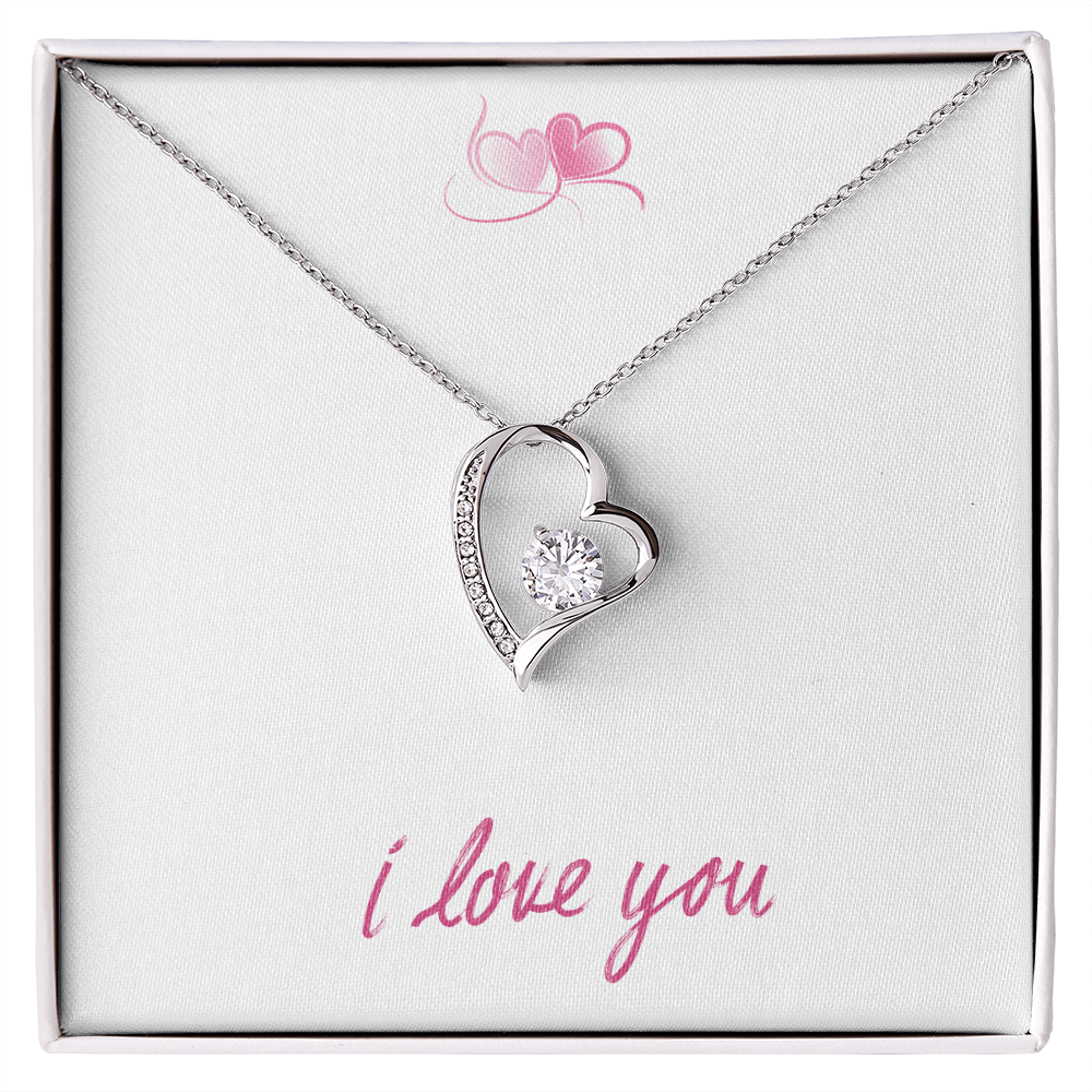 Simple - I Love you heart necklace - Bubble Gum Wink