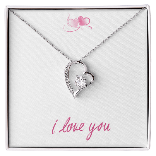 Simple - I Love you heart necklace - Bubble Gum Wink