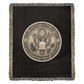 The Great Seal of the United States Woven Throw Blanket – Patriotic Heritage Edition - Bubble Gum Wink