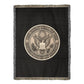 The Great Seal of the United States Woven Throw Blanket – Patriotic Heritage Edition - Bubble Gum Wink