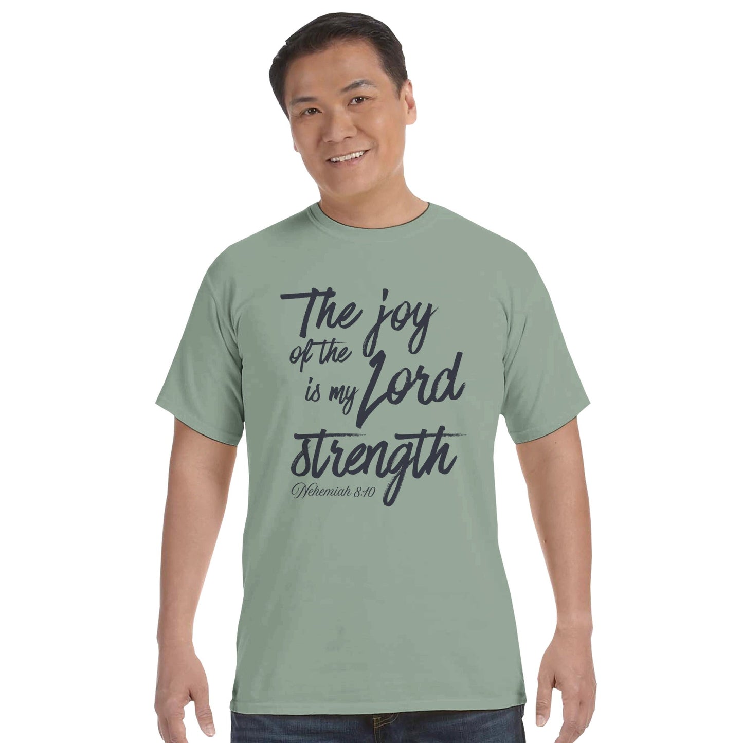 The Joy of the Lord Is My Strength Faith Forward Tee - Bubble Gum Wink