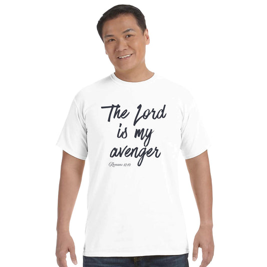The Lord Is My Avenger Faith Forward Tee - Bubble Gum Wink
