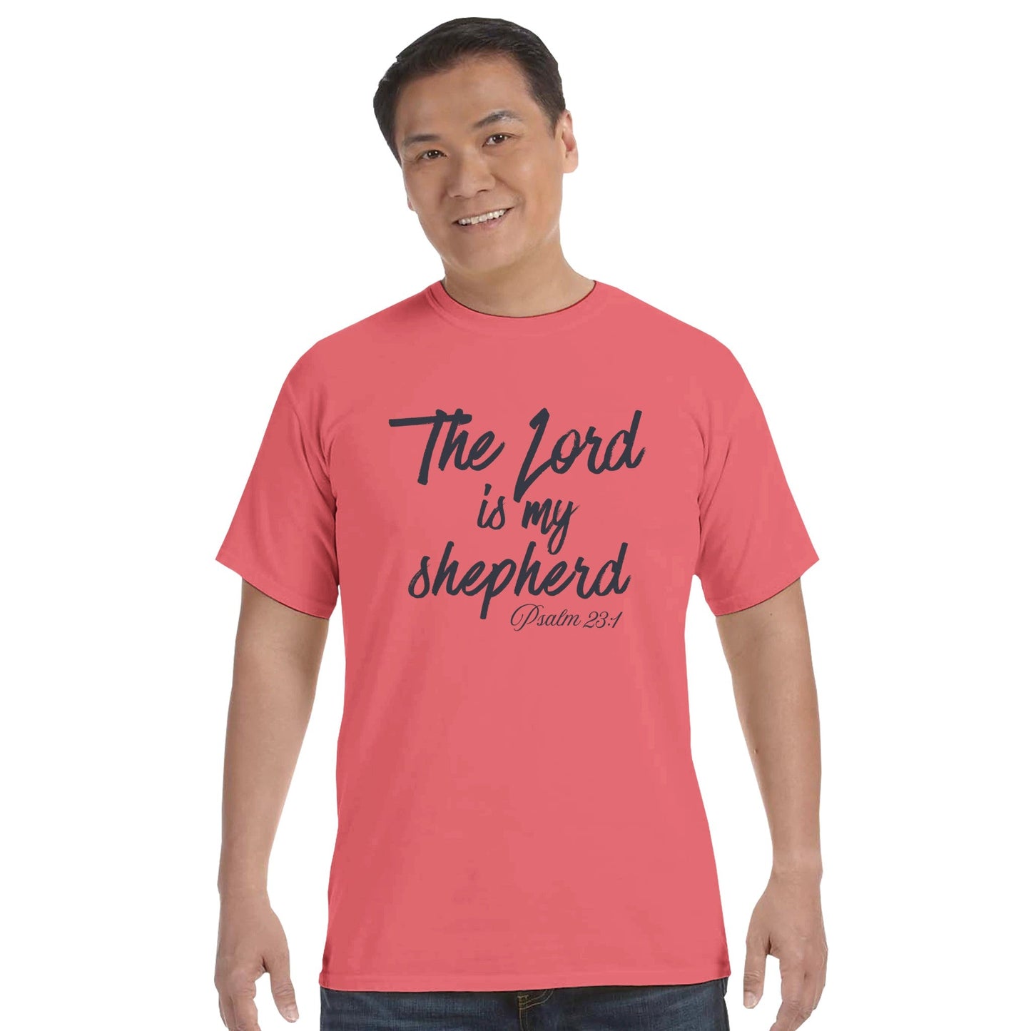 The Lord Is My Shepherd Faith Forward Tee - Bubble Gum Wink