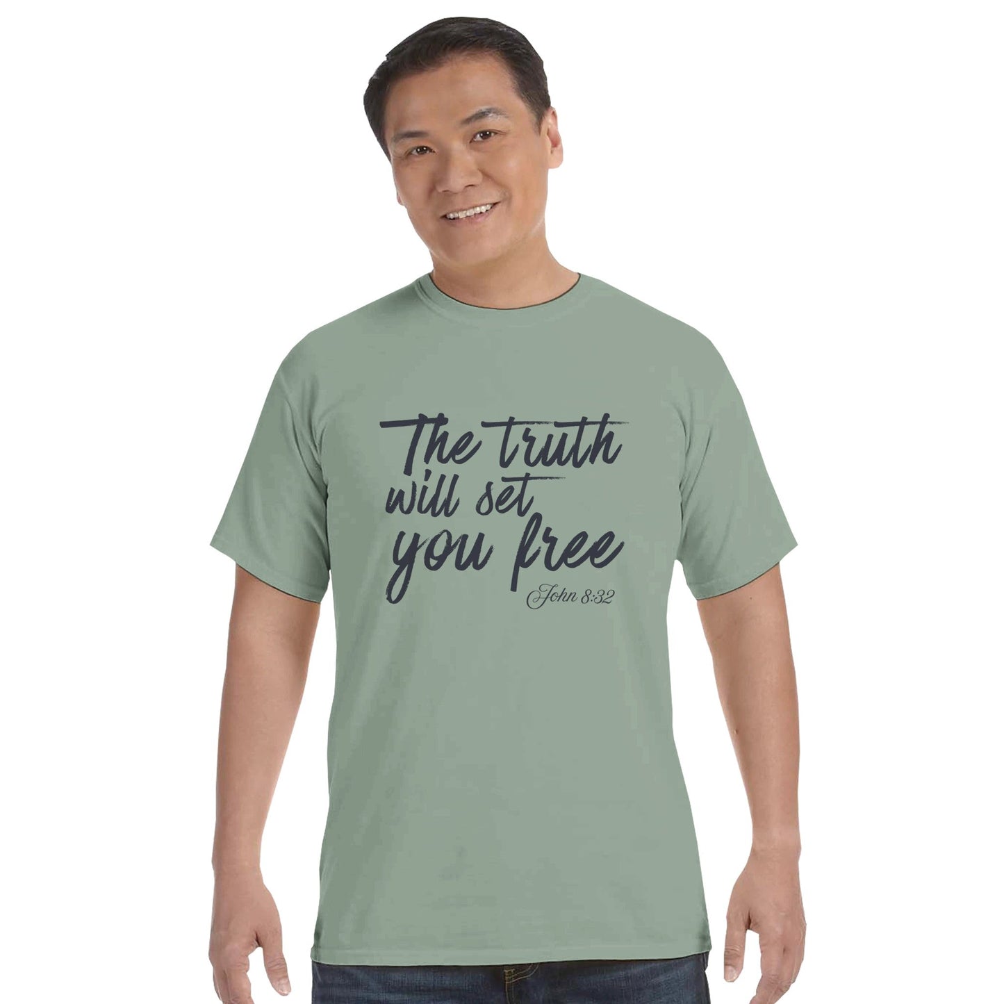 The Truth Will Set You Free Faith Forward Tee - Bubble Gum Wink