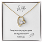 To My Wife – Forever Love Necklace [Adore You Message Card] - Bubble Gum Wink