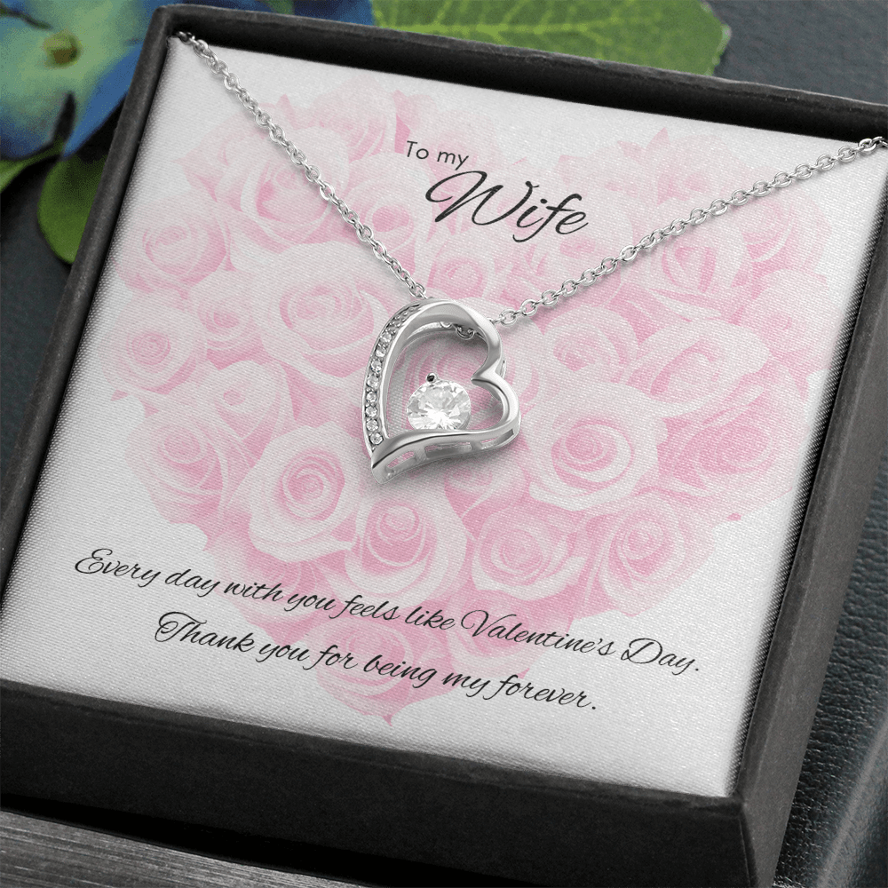 To My Wife – Forever Love Necklace [Every Day Is Valentine’s Card] - Bubble Gum Wink