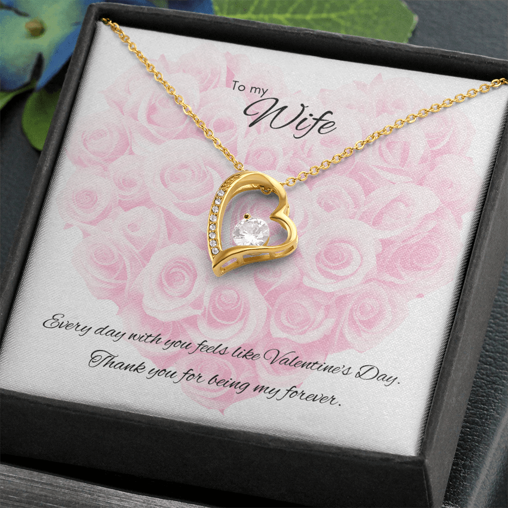 To My Wife – Forever Love Necklace [Every Day Is Valentine’s Card] - Bubble Gum Wink