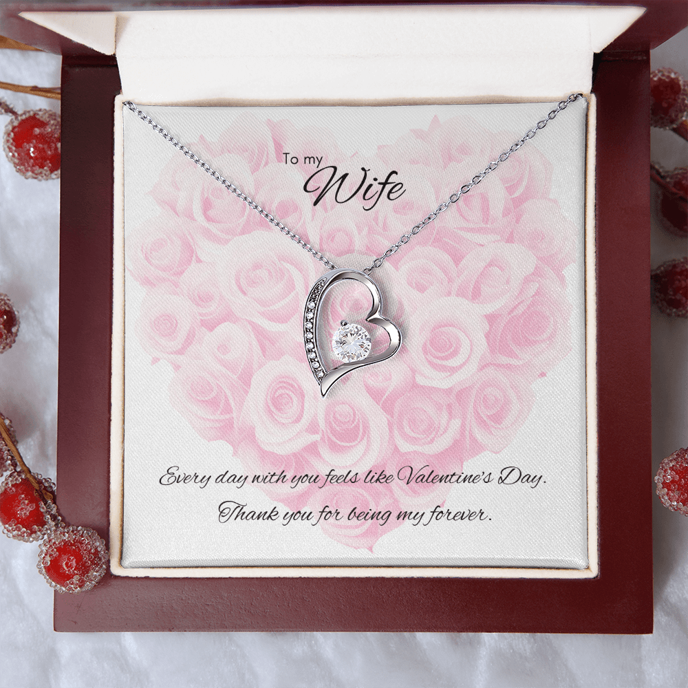 To My Wife – Forever Love Necklace [Every Day Is Valentine’s Card] - Bubble Gum Wink