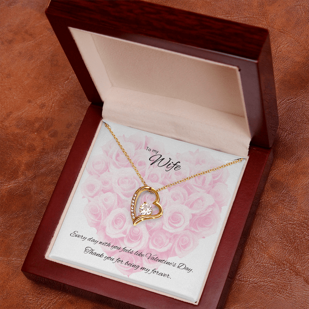 To My Wife – Forever Love Necklace [Every Day Is Valentine’s Card] - Bubble Gum Wink