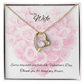 To My Wife – Forever Love Necklace [Every Day Is Valentine’s Card] - Bubble Gum Wink