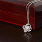 Unbreakable Bond: Love Knot Necklace - Bubble Gum Wink