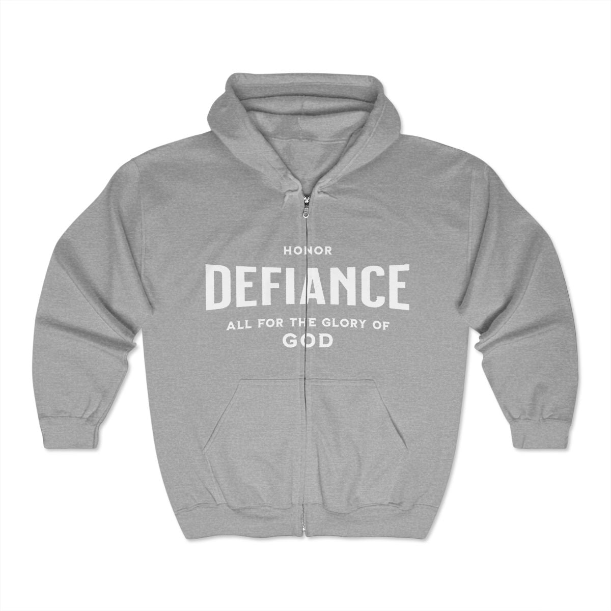 Stand Bold. Honor Defiantly  Heavy Blend™ Full Zip Hooded Sweatshirt