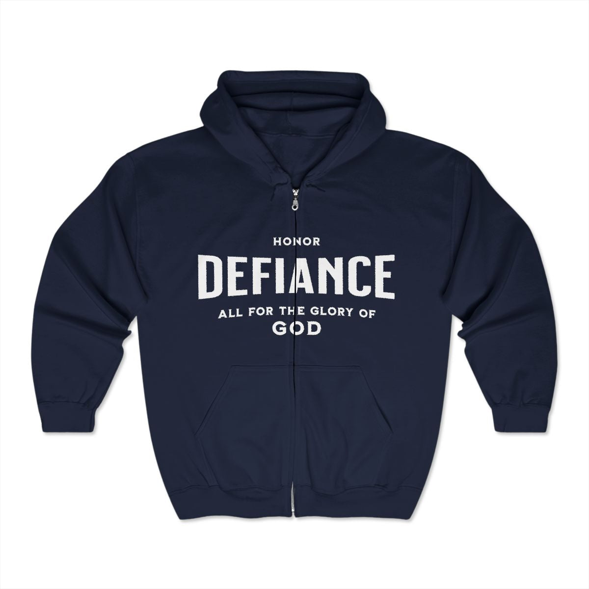 Stand Bold. Honor Defiantly  Heavy Blend™ Full Zip Hooded Sweatshirt