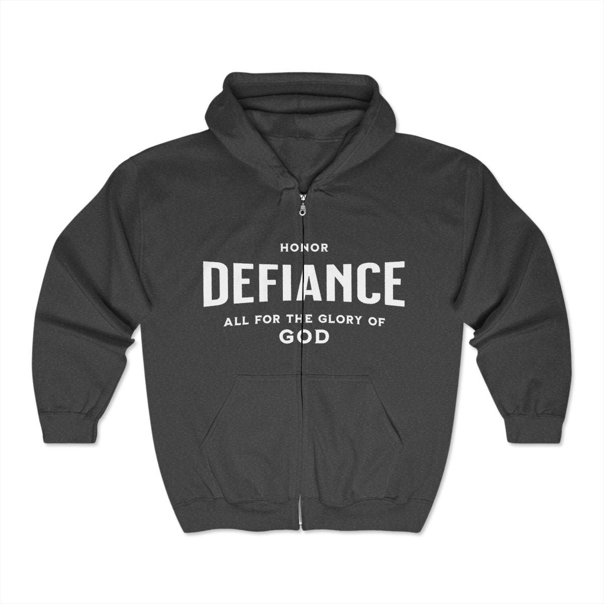 Stand Bold. Honor Defiantly  Heavy Blend™ Full Zip Hooded Sweatshirt