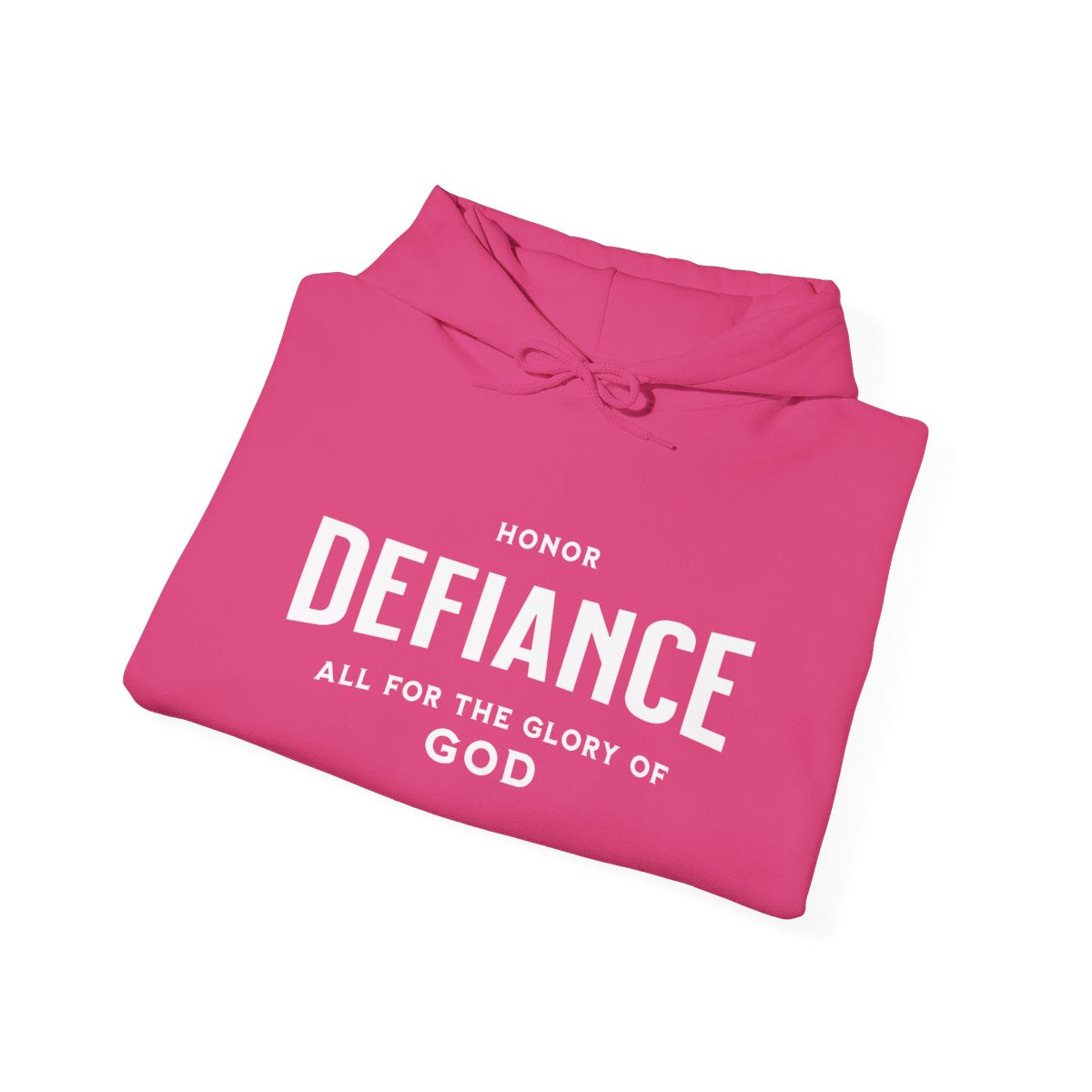 Honor Defiance White Print Hoodie