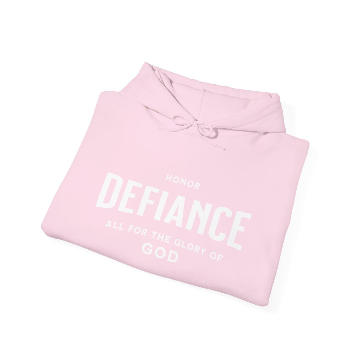 Honor Defiance White Print Hoodie