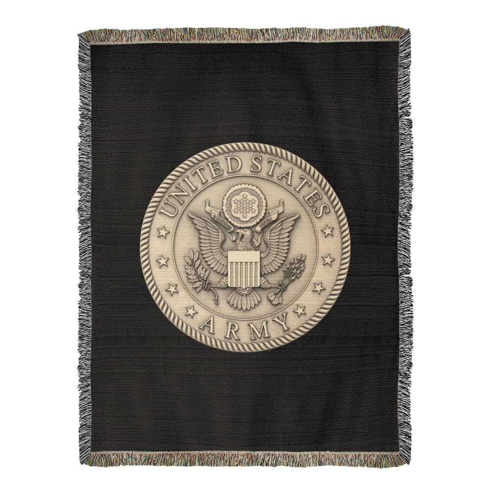United States Army Woven Throw Blanket – Duty, Honor, Country - Bubble Gum Wink