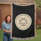 United States Coast Guard Woven Throw Blanket – Semper Paratus Tribute - Bubble Gum Wink