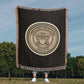 United States Navy Anchor Woven Throw Blanket – Honor, Courage, Commitment - Bubble Gum Wink