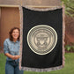 United States Navy Anchor Woven Throw Blanket – Honor, Courage, Commitment - Bubble Gum Wink