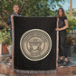 United States Navy Anchor Woven Throw Blanket – Honor, Courage, Commitment - Bubble Gum Wink