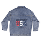 Unstoppable USA 2025 Women’s Oversized Denim Jacket (Alt Design) - Bubble Gum Wink