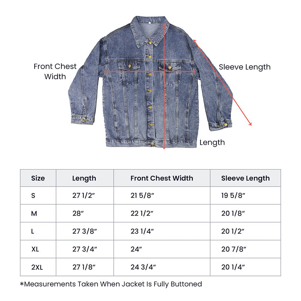 Unstoppable USA 2025 Women’s Oversized Denim Jacket (Alt Design) - Bubble Gum Wink