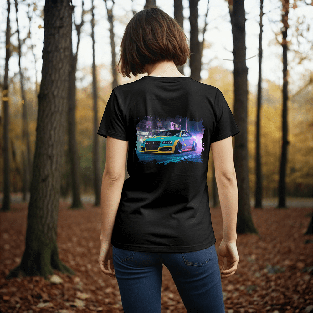 Urban Drift – Street Performance Back - Print Tee - Bubble Gum Wink