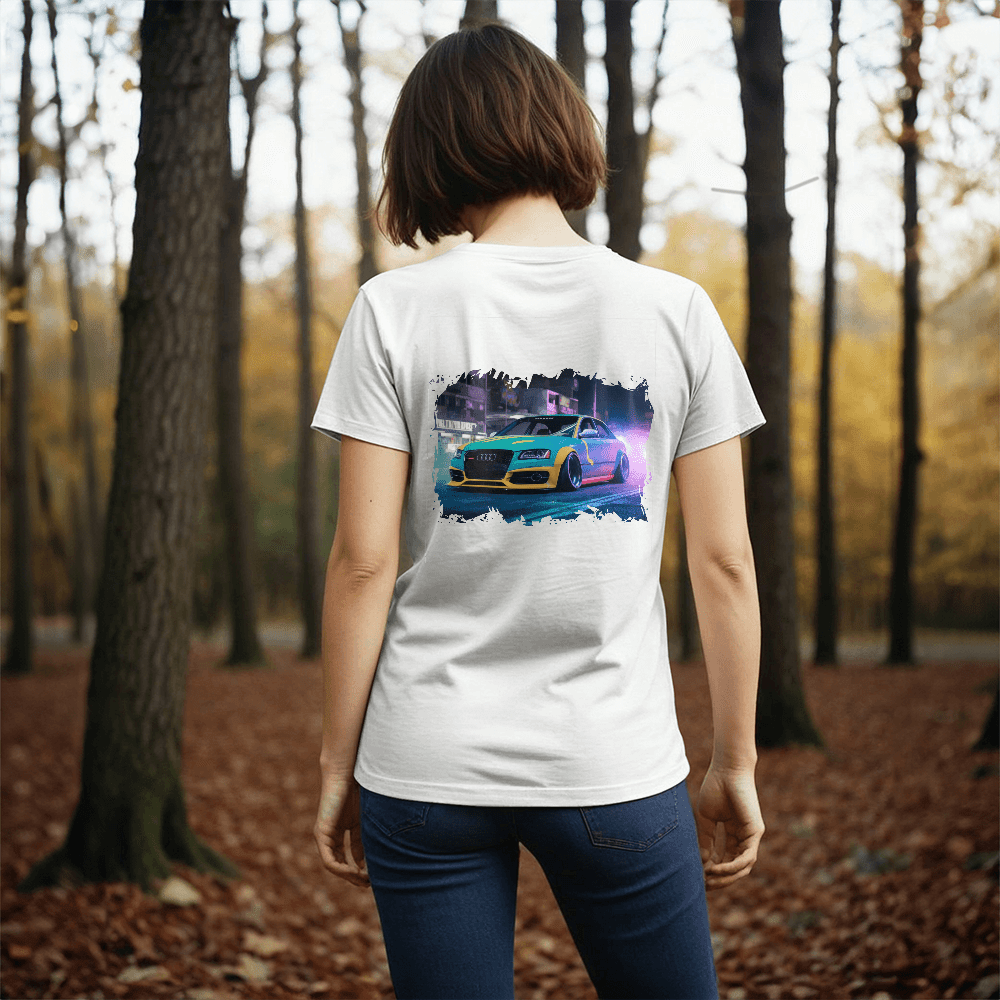 Urban Drift – Street Performance Back - Print Tee - Bubble Gum Wink