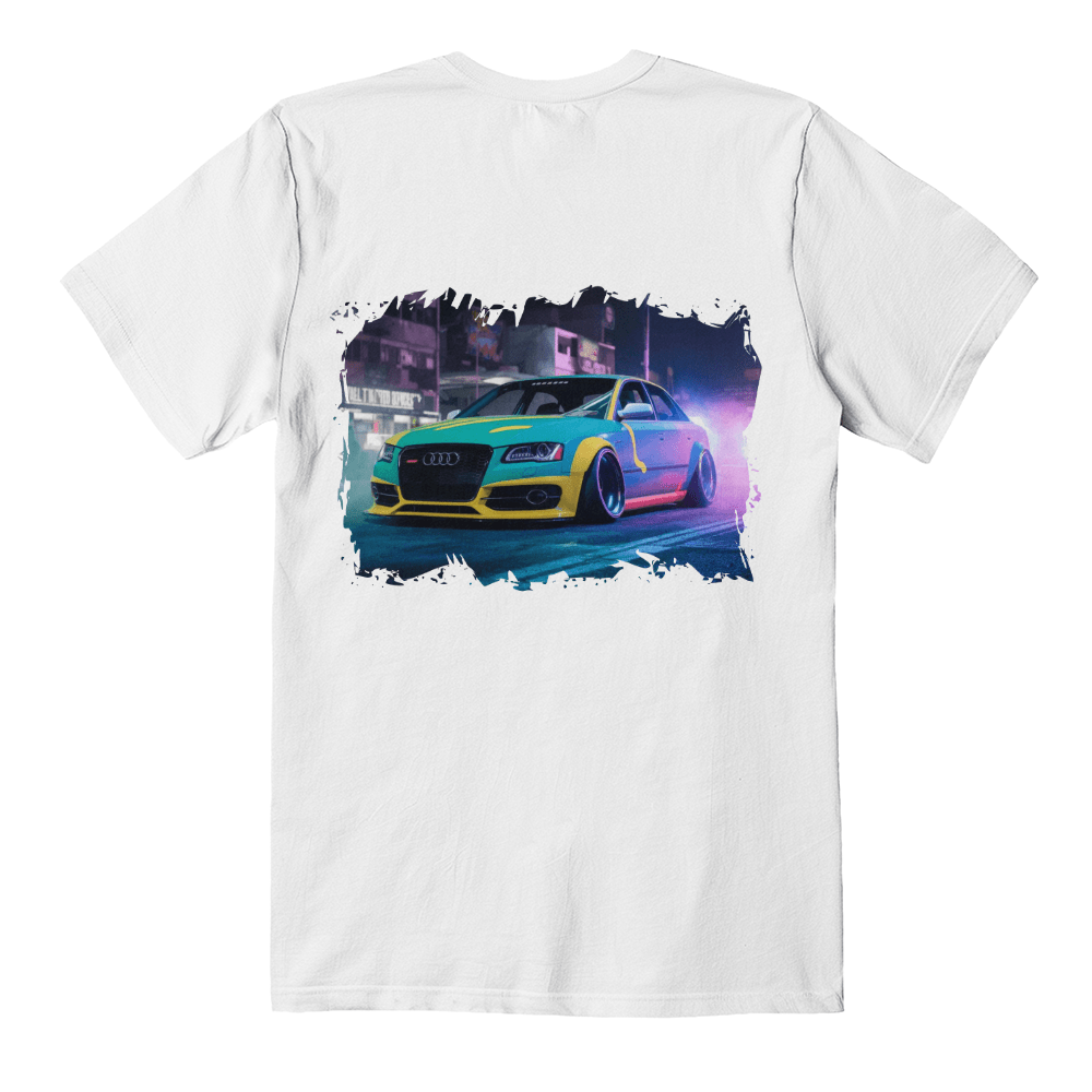 Urban Drift – Street Performance Back - Print Tee - Bubble Gum Wink