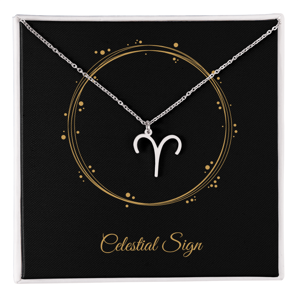 Zodiac Pendant Necklace – Personalized Astrology Gift for Her - Bubble Gum Wink