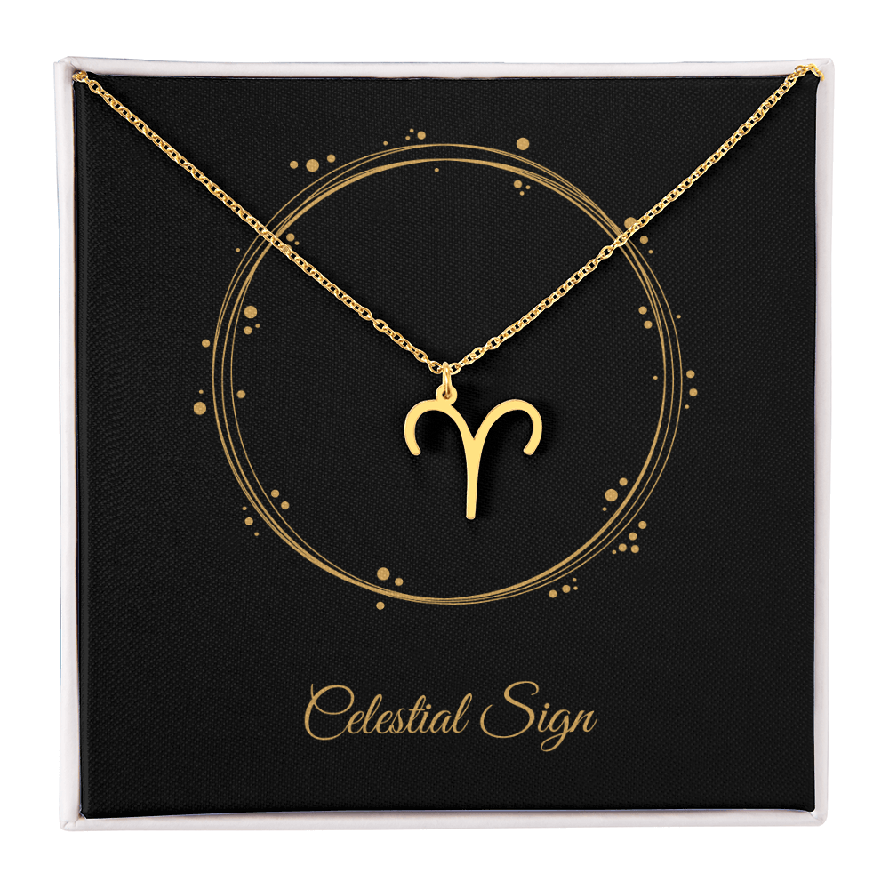 Zodiac Pendant Necklace – Personalized Astrology Gift for Her - Bubble Gum Wink